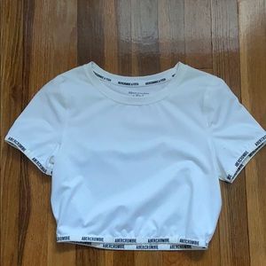 White crop top